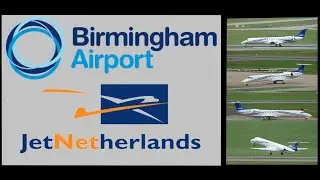 Birmingham Airport Spotting - JetNetherlands - Embraer ERJ-145 - PH-DWA - August 2023