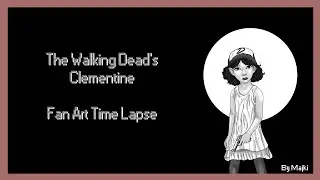 Clementine from Telltale Games' The Walking Dead - Fan Art Time Lapse (By Majki)