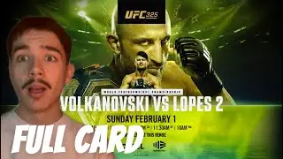 UFC 325 Volkanovski vs Lopes 2 Full Card Predictions & Breakdown 