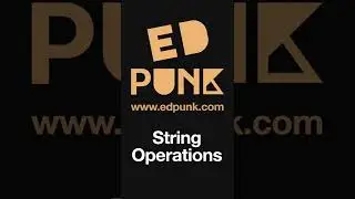 [Day 39] Python String Operations | Learn Python | Dark Mode #100daysofpython