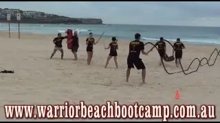 Beach Bootcamp 3 x 5 min MMA Interval Workout  Round 1