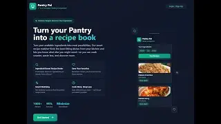 Pantry Pal - A Recipe Suggestion App || Demo Video || Bolt World's Largest Hackathon Project.
