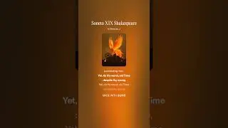 Sonnet XIX Shakespeare#heavy #powermetal #metal #rock #guitar #poesia #poetry #shakespeare