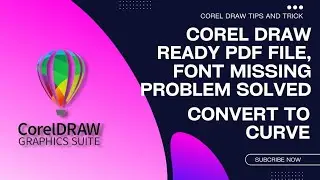 coreldraw Pdf file print problem.Print k time font missing problem solved. Convert to Curve in Corel