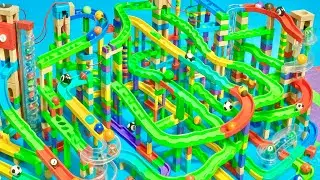 Marble Run ASMR for Restless Energy Watch This Marble Run Loop Race ASMR Rollercoaster