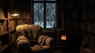 Quiet Winter Night at Home ❄️ | Cozy Cottagecore Fire Ambience