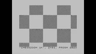 Chesszoom 1K - ZX81 hi-res demo (emulator recording)