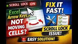 Excel Arrow Keys Not Moving Cells? Fix It in Seconds!
