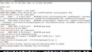 MySQL - changing lost root password