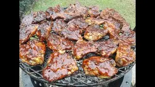 COUNTRY RIBS & CHICKEN | SANTA MARIA GRILL ACCESSORY | BBQ RIBS | BBQ CHICKEN