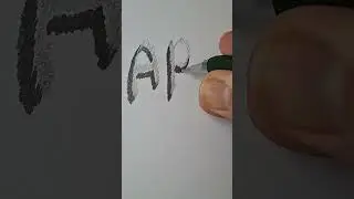 APPLE (Part 2/5) &mdash; Letter &ldquo;P&rdquo;(1) ✏️ | 🔸3D🔸drawing