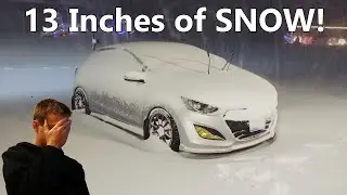 Installing my Winter Tires AFTER a Blizzard!