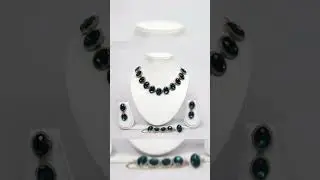 Green colour necklace set🥰 #shorts #trending #instagram #viral #subscribe #reels #jwellery #telugu
