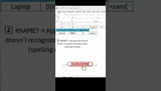How to Fix the #NAME? Error in Excel  #excel #stockmarket #dataanalyst