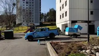 KTV Group fasadevask med Drone - Дрон для очистки фасадов