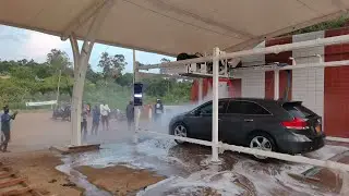 The first K6 touchless car wash machine in Cameroon has been successfully installed