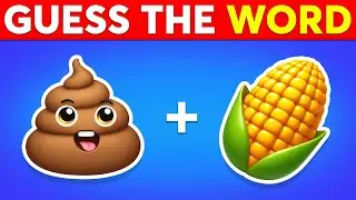 Guess The WORD By Emojis? 🤔💡 Emoji Quiz 2026
