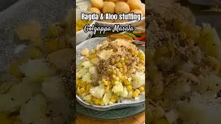 Street Style Golgappa Stuffing | White Peas Ragda & Aloo Filling | Pani Puri Masala Recipe #Shorts