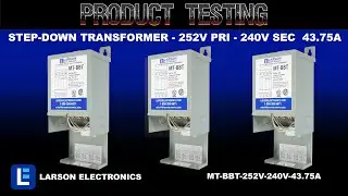 1-Phase Buck/Boost Step-Down Transformer - 252V Primary - 240V Secondary - 43.75 Amps - 50/60Hz