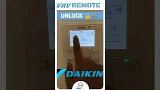 How to Unlock Daikin VRV Remote Settings ! #vrv #airconditioner #hvac