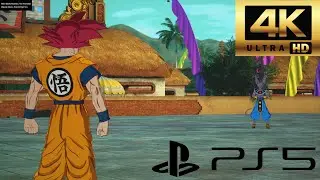 4K GAMEPLAY SSG GOKU (CPU) VS BEERUS (CPU) DRAGON BALL SPARKING! ZERO PS5 NO COMMENTARY