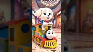 &ldquo;Most Cute Puppy Ride Ever 🐶🚂 | Snowy&rsquo;s Toy Train Adventure #shorts #viral #youtubeshorts #cute #dog