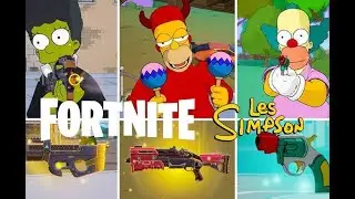 tester les armes mythiques sur fortnite Battle Royale sur Simpsons