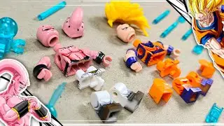 lego dragonball z | goku super saiyan 3 vs super buu | minifigures lego unofficial