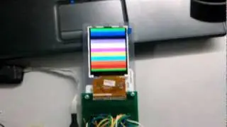 ILI9325 and PIC18F452 driver test 1