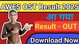 AWES OST Result  2025 l How can Download AWES OST Result 2025