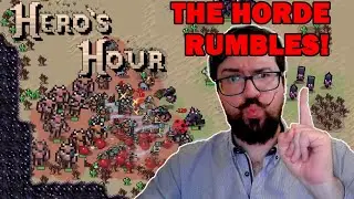 HORDE AVALANCHE VS HARDCORE+! Horde Build Guide | Hero's Hour - NEW 2022 Indie Strategy RPG