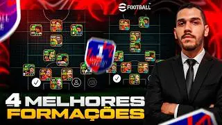 4 MELHORES FORMAÇÕES PRA SUBIR RANK no EFOOTBALL 2026 MOBILE
