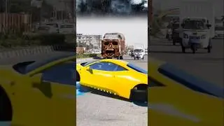 Massive Mixer Truck & Container Trucks Accidentally!! A Visual Feast #vfx​ #viralshorts​ #tranding​