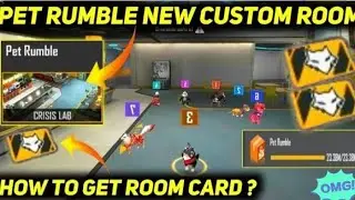 &hearts;️😱😱FREE FIRE NEW CUSTOM CARD PET RUMBLE ||NEW CUSTOM MADE PET RUMBLE😱😱&hearts;️