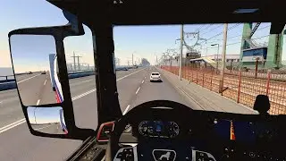 ROAD TO RUSSIA  🇷🇺  RELAXING TRUCKING POV DRIVE | New MAN TGX