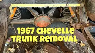 1967 chevelle TRUNK REMOVAL #bodywork #automobile #restoration #chevy #ford #mopar 