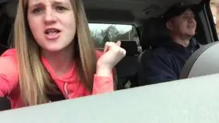 Get ugly! Dance in car. #jasonderula #dance #funny #getugly #dadanddaughterdance #lipsinkgetugly