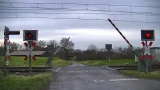 Spoorwegovergang Gildehaus (D) // Railroad crossing // Bahn&uuml;bergang