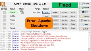 How to Fix XAMPP Localhost Apache Error | Quick and Easy Solution
