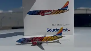 Gemini Jets 1:400 Southwest Imua One Boeing 737 MAX 8 Model Review At The REAL AIRPORT