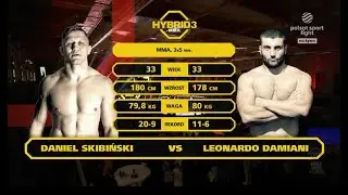 Full Fight: Daniel Skibiński (Skiba) vs. Leonardo Damiani (Ram) Highlights HD | Hybrid MMA 3