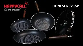 Лучшая антипригарная сковорода на свете!!! Набор посуды Happycall *Корея* из крокодиловой кожи | Отзывы #EJbitS