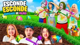 EXTREMO PEGA PEGA DAS CORES DE HUMANOS VS VILÕES!! PERSEGUIMOS TODOS COM TINTAS COLORIDAS!!