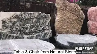 The best exterior furniture - Stone's Table and Chair | Planbstone.com.au