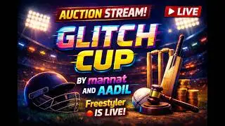 Live Auction - Glitch Cup of Real Cricket 😱 Live With Freestyler Playz