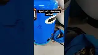 HVAC system refrigerant recovery | #HVACWork #refrigerant #recovery #hvac #shorts #service