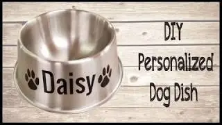 DIY - Personalized dog dish - How To