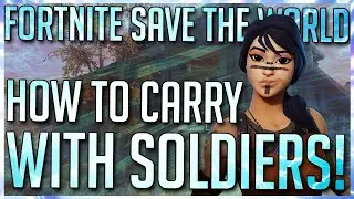 FORTNITE STW: OVERPOWERED AOE SOLDIER BUILD! HOW TO CARRY WITH SOLDIERS IN THE STW END GAME!