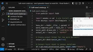 Python 3 Automation Script to Generate Bulk Word Docx Using Template From Excel Data Using Pandas