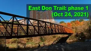 Riding Phase 1 of the East Don Trail